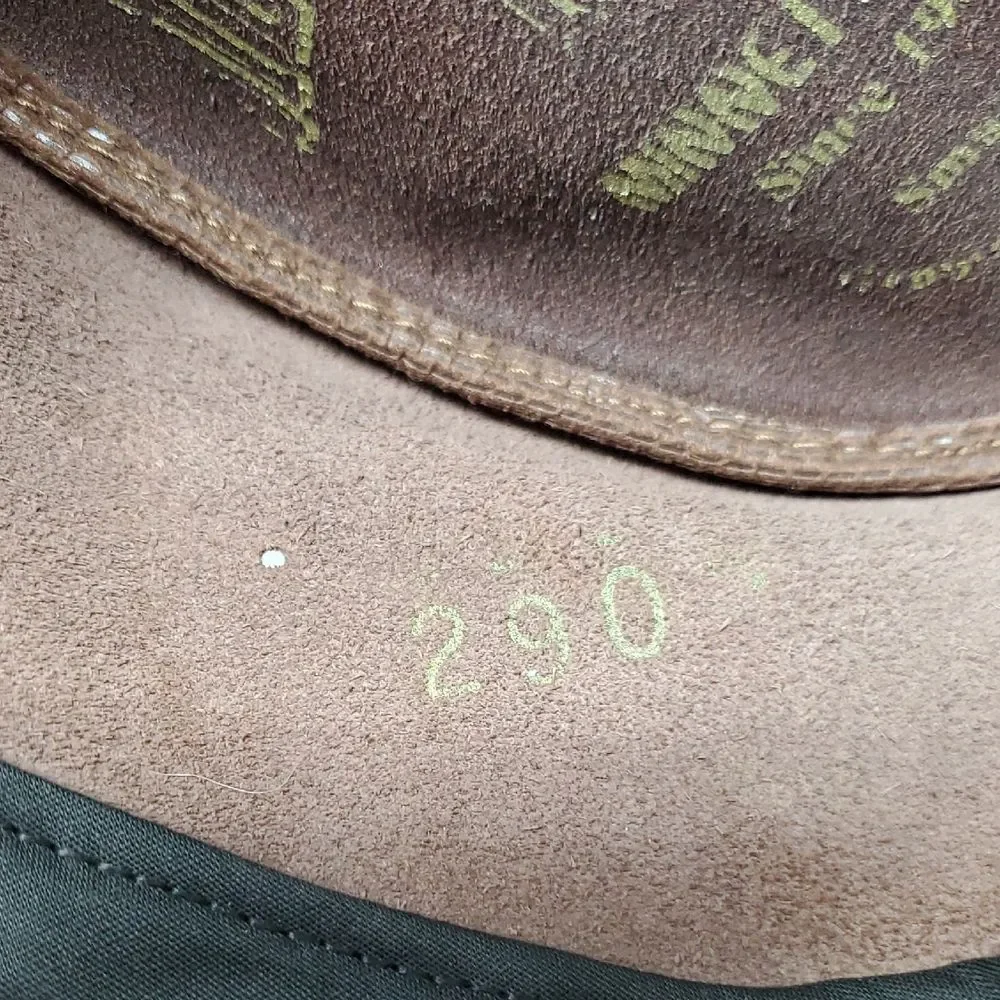 Minnetonka Brown Leather Hat with Silver Accents
